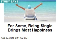 For Some, Being Single Brings Most Happiness
