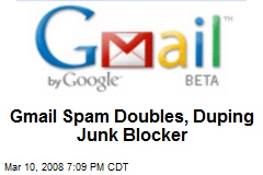 Gmail Spam Doubles, Duping Junk Blocker