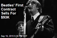 Beatles&#39; First Contract Sells For $93K