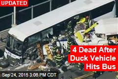 2 Dead After Duck Vehicle Hits Bus