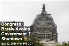 Congress Barely Avoids Government Shutdown