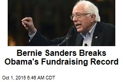 Bernie Sanders Breaks Fundraising Record