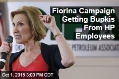 Fiorina Campaign Getting Bupkis From HP Employees