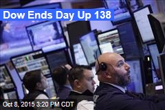 Dow Ends Day Up 138
