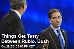Things Get Testy Between Rubio, Bush