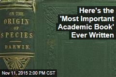 Group Names Most Important Academic Book Ever Written