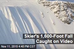 Skier&#39;s 1,600-Foot Fall Caught on Video
