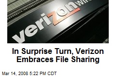 In Surprise Turn, Verizon Embraces File Sharing