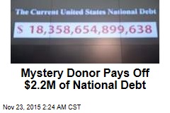 Mystery Donor Pays Off $2.2M of National Debt