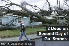 2 Dead on Second Day of Ga. Storms