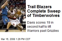 Trail Blazers Complete Sweep of Timberwolves