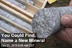You Could Find, Name a New Mineral