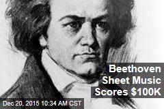 Beethoven Sheet Music Scores $100K