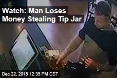 Watch: Man Loses Money Stealing Tip Jar