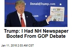 Trump: I Had NH Paper Cut From GOP Debate