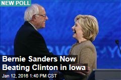 Bernie Sanders Now Beating Clinton in Iowa