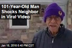 101-Year-Old Man Shocks Neighbor in Viral Video