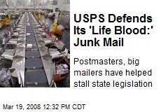 USPS Defends Its 'Life Blood:' Junk Mail