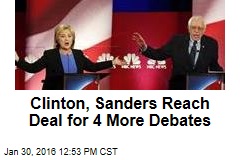 Clinton, Sanders Reach Deal for 4 More Debates