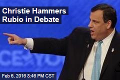 Christie Hammers Rubio in Debate