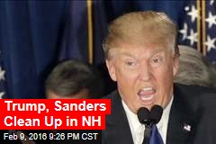 Trump, Sanders Win Easily in NH