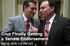 Cruz Finally Getting a Senate Endorsement