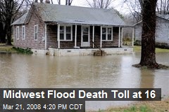Midwest Flood Death Toll at 16