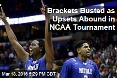 Brackets Busted as Upsets Abound in NCAA Tournament