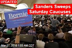 Sanders Takes Early Lead in Saturday&#39;s Democratic Caucuses