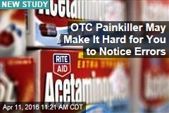 OTC Painkiller May Make It Hard for You to Notice Errors