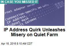 IP Address Quirk Unleashes Misery on Quiet Farm