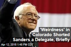&#39;Weirdness&#39; in Colorado Shorted Sanders a Delegate, Briefly