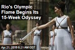 Rio&#39;s Olympic Flame Begins Its 15-Week Odyssey
