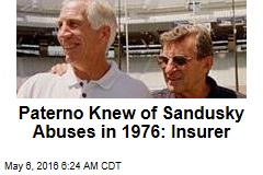 Paterno Knew of Sandusky Abuses in 1976: Insurer
