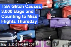 TSA Glitch Causes 3,000 Bags and Counting to Miss Flights Thursday