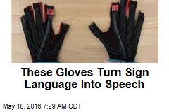 These Gloves Turn Sign Language Into Speech
