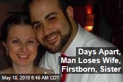 Days Apart, Man Loses Wife, Firstborn, Sister