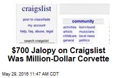 $700 Jalopy on Craigslist Was Million-Dollar Corvette