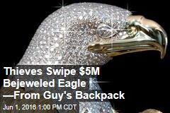 Thieves Swipe $5M Bejeweled Eagle &mdash;From Guy&#39;s Backpack