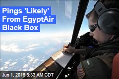 Pings &#39;Likely&#39; From EgyptAir Black Box