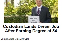Custodian Lands Dream Job After Earning Degree at 54