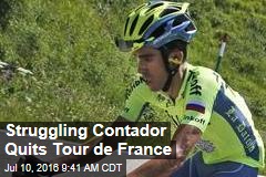 Struggling Contador Quits Tour de France