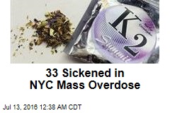 33 Sickened in NYC Mass Overdose