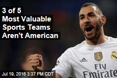 3 of 5 Most Valuable Sports Teams Aren&#39;t American