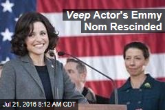 Veep Actor&#39;s Emmy Nom Rescinded