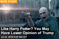 Like Harry Potter? You May Have Lower Opinion of Trump