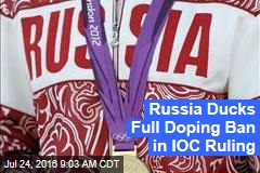 Russia Ducks Full Doping Ban in IOC Ruling