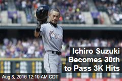 Ichiro Suzuki Becomes 30th to Pass 3K Hits