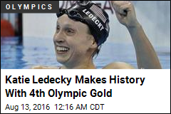 Katie Ledecky Makes History With 4th Olympic Gold
