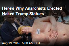 Anarchist Group Explains Naked Trump Statues